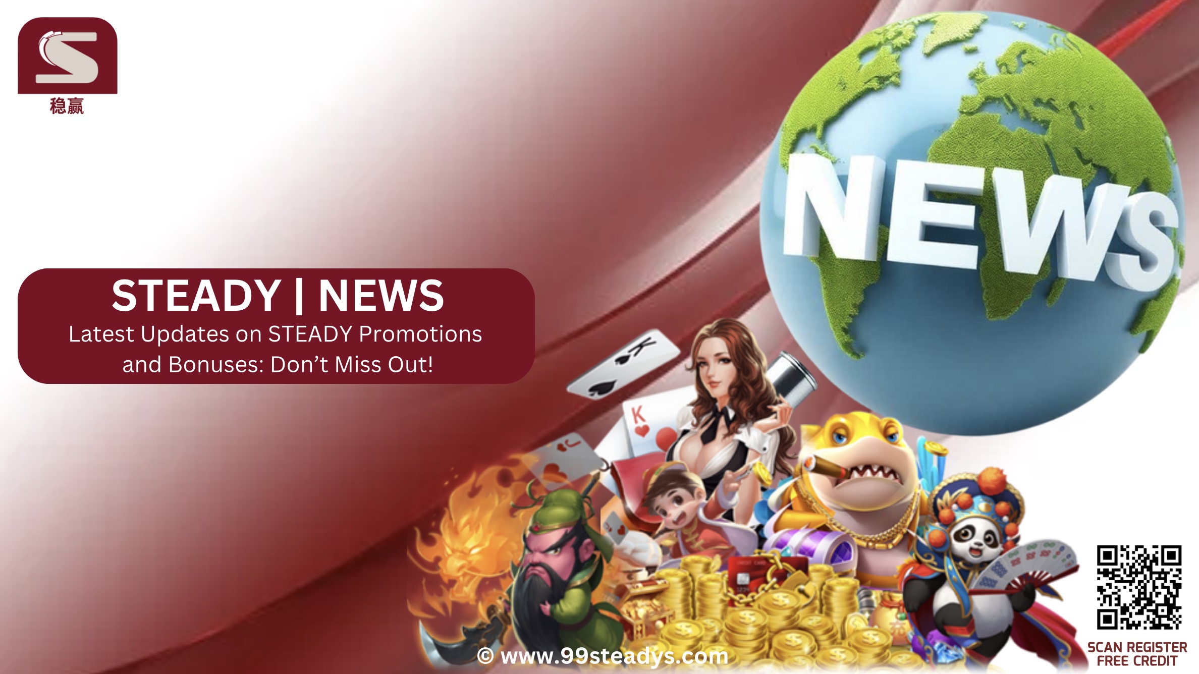STEADY | STEADY CASINO | STEADY Official | STEADY Official Banner | STEADY Official NEWS Banner