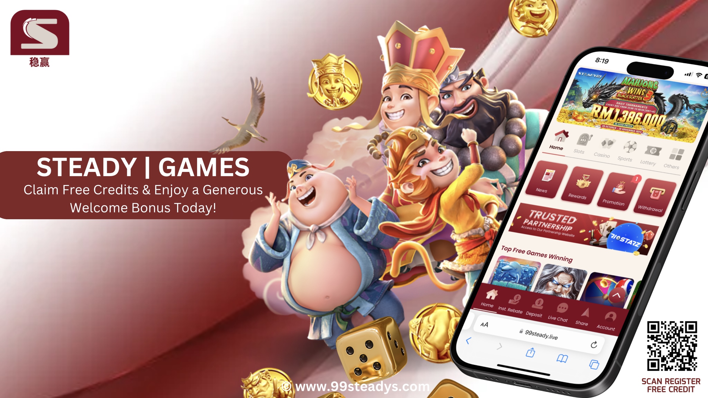 STEADY | STEADY Casino | STEADY Games Banner | STEADY Casino Banner